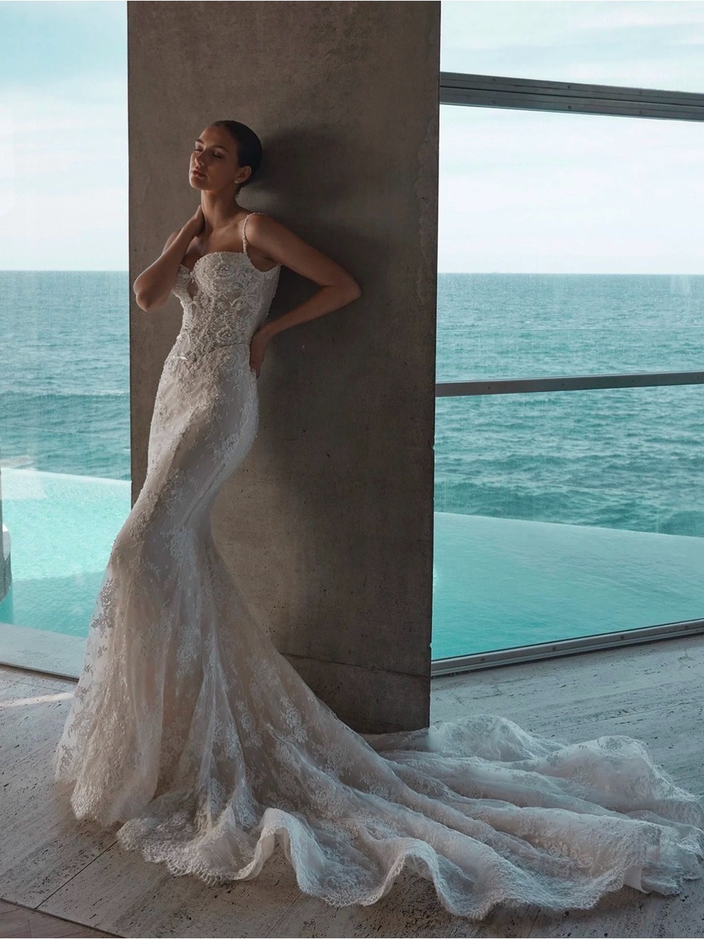 Blanche Paige gown light champagne